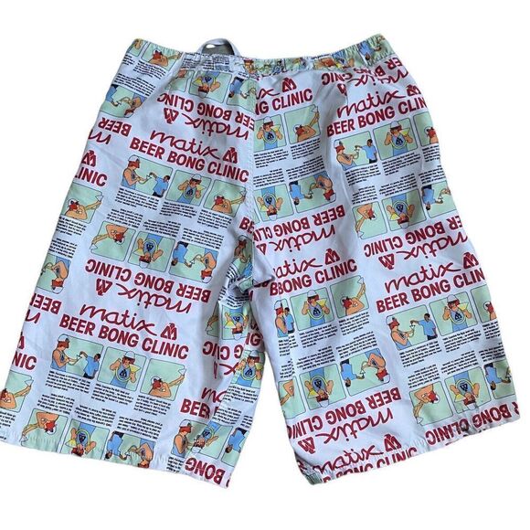 Matix Board Shorts Men’s 38 Beer Bong Clinic Military Party NWT - Picture 2 of 9
